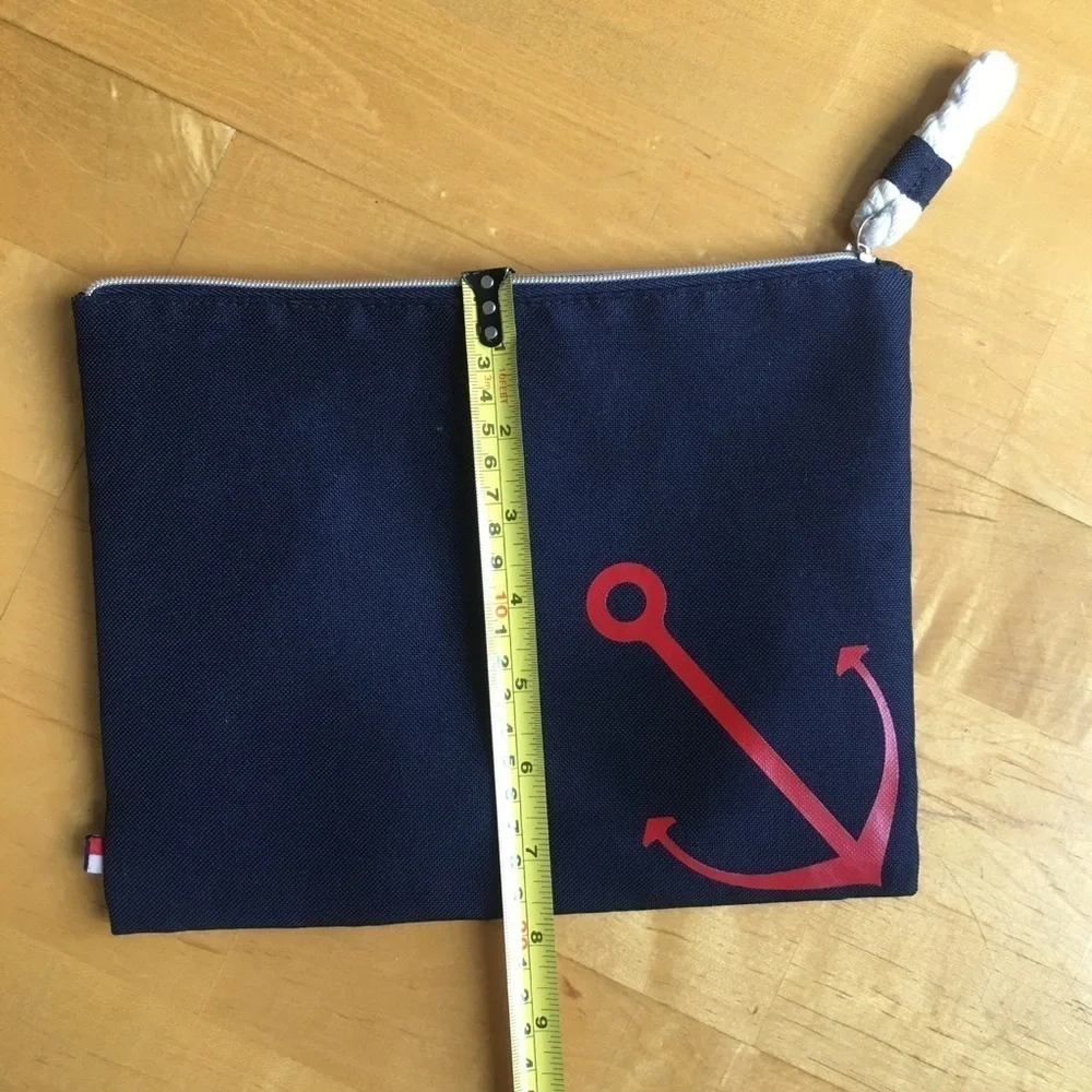 Tommy Hilfiger Anchor Travel, Make-Up Pouch, Navy Blue, Red